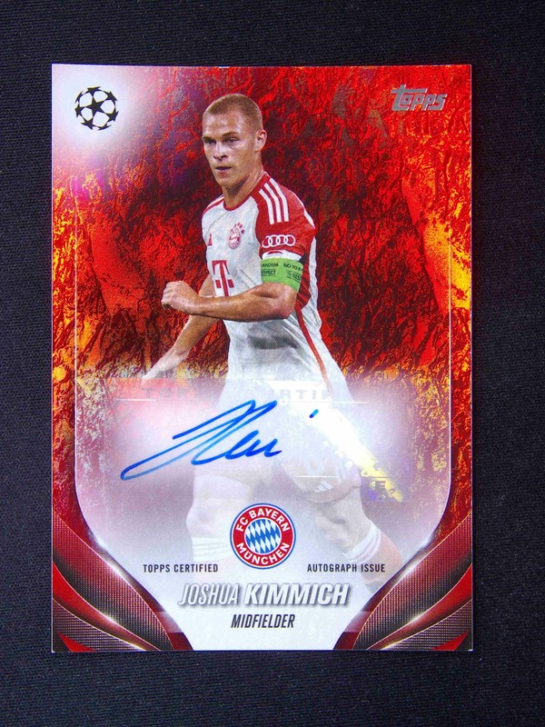 1/5≈1/1 2023-24 Topps UEFA Joshua Kimmich Auto Red