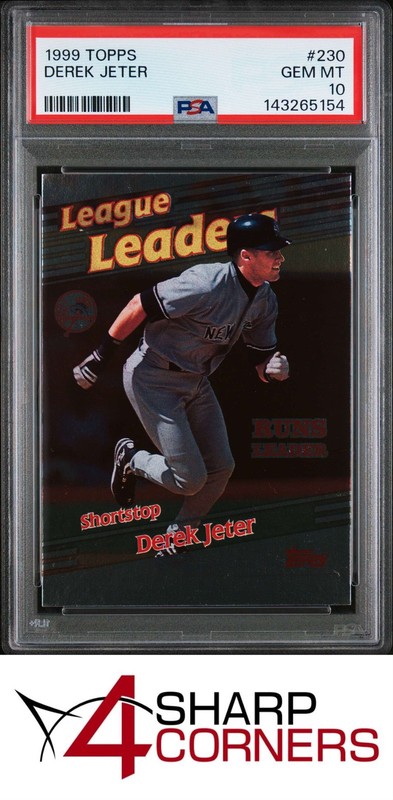 1999 TOPPS #230 DEREK JETER YANKEES HOF PSA 10