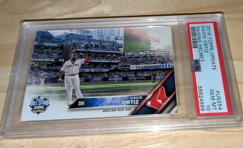 David Ortiz Boston Red Sox 2016 Topps Update #us254 PSA 10 Raising Helmet