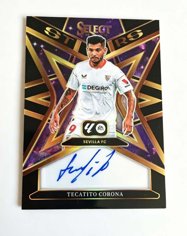 2025-26 Panini Select Tecatito Jesus Corona Monterrey Mexico Auto Black 1/1