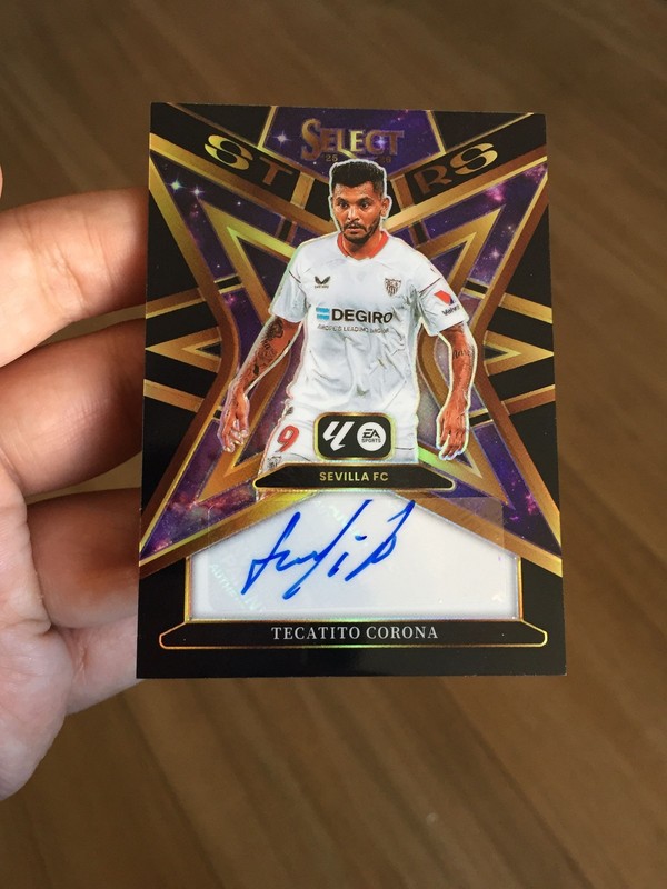 2025-26 Panini Select Tecatito Jesus Corona Monterrey Mexico Auto Black 1/1 view 2