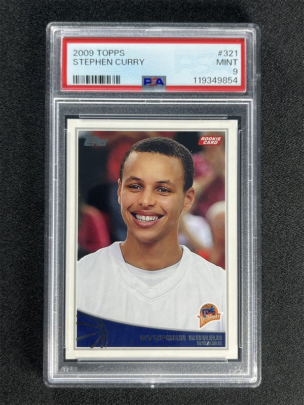 2009 Topps Basketball Stephen Curry #321 RC Rookie Warriors PSA 9 MINT