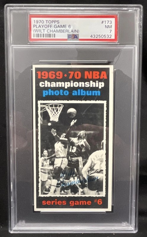 1970-71 Topps #173 1969-70 NBA Championship Game 6 Wilt Chamberlain PSA 7