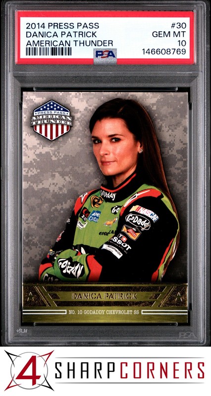 2014 PRESS PASS AMERICAN THUNDER #30 DANICA PATRICK POP 2 PSA 10