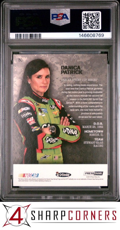 2014 PRESS PASS AMERICAN THUNDER #30 DANICA PATRICK POP 2 PSA 10 view 2