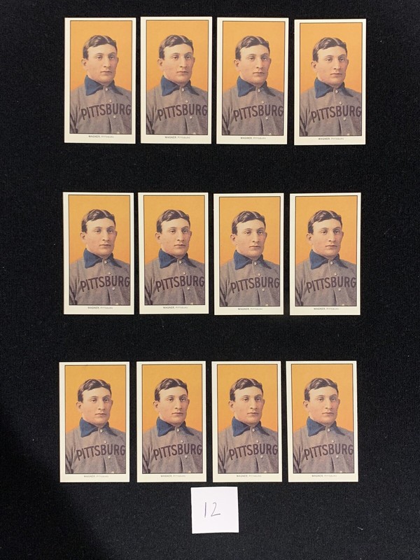 1909-11 T206 HONUS WAGNER PITTSBURGH PIRATES (LOT OF 12) (LICENSED REPRINT)
