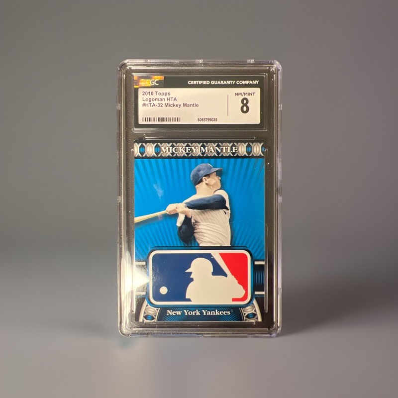2010 Topps Logoman HTA-32 Mickey Mantle CGC 8 Yankees HOF