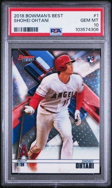 2018 BOWMAN'S BEST #1 SHOHEI OHTANI ROOKIE RC PSA 10