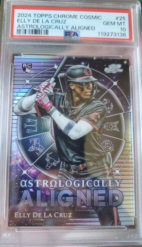 ELLY DE LA CRUZ 2024 Topps Chrome ASTROLOGICALLY Refractor Rookie Card PSA 10 RC