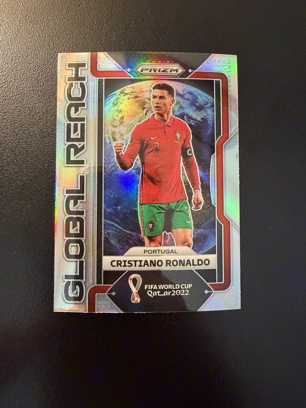 Cristiano Ronaldo 2022 Panini Prizm FIFA World Cup Qatar Global Reach Silver #17