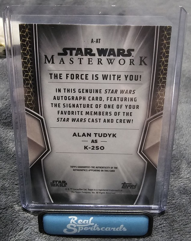 2025 Topps Star Wars Masterwork K-2SO Auto Card Alan Tudyk Rogue One Andor view 2
