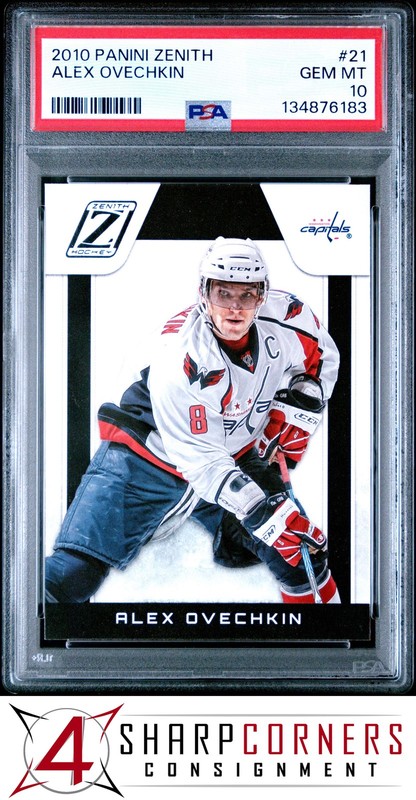 2010 PANINI ZENITH #21 ALEX OVECHKIN CAPITALS PSA 10