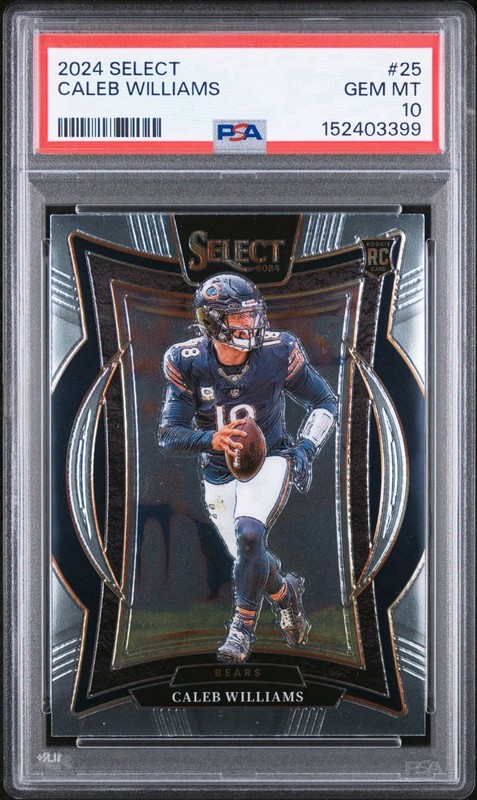 2024 Panini Select - Concourse Caleb Williams #25 (RC) PSA 10