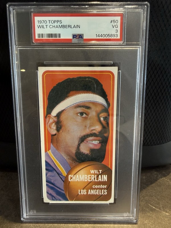 Topps 1970-71 Wilt Chamberlain #50 PSA Graded Los Angeles Lakers Card