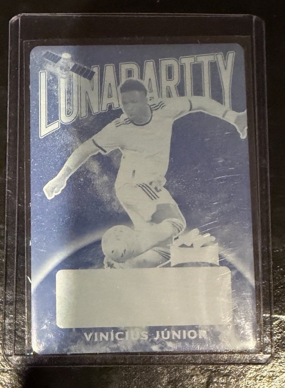 2022 Leaf Metal Soccer Vinicius Junior Cyan Printing Plate #’d 1/1! Vini Jr!
