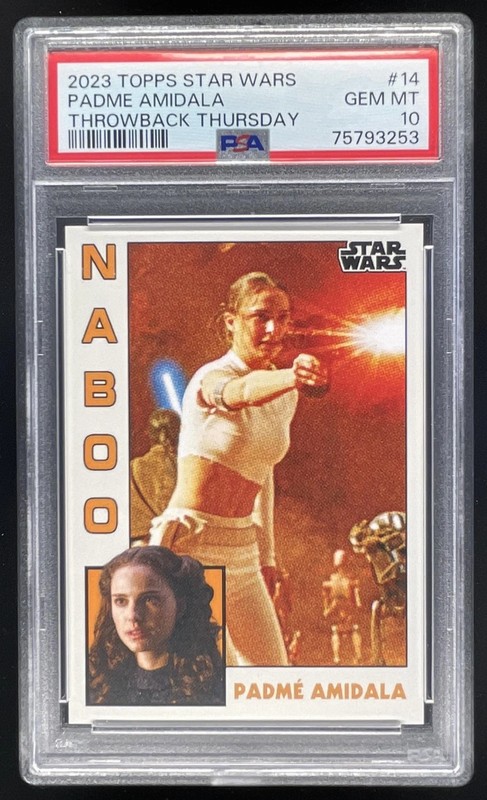 2023 Topps Star Wars Throwback Thursday #14 Padme Amidala PSA 10
