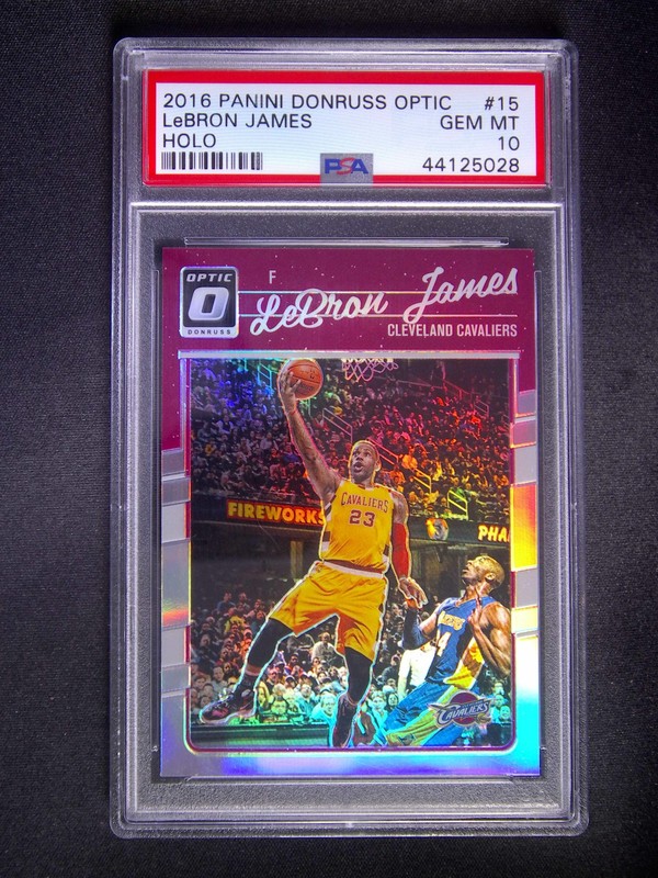 2016-17 Panini Donruss Optic LeBron James #15 Holo PSA 10