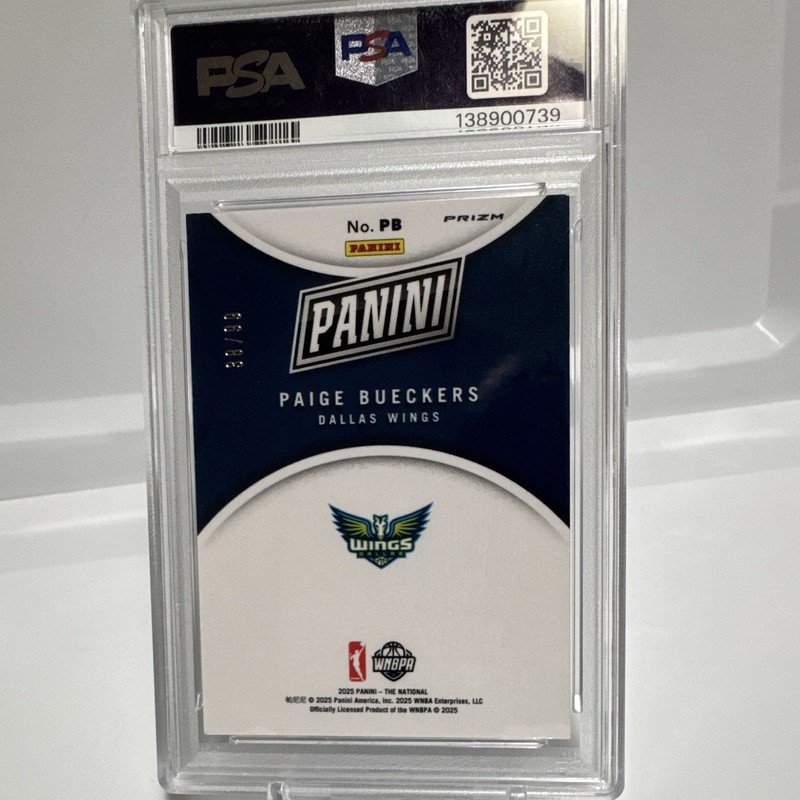 Panini 2025 National Convention National Insert Paige Bueckers🔥 /99 RC PSA 8 view 2