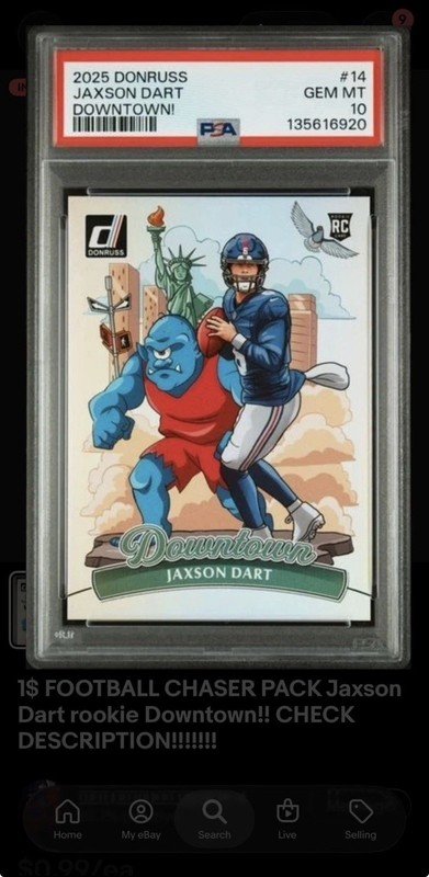 Panini Donruss 2025 Jaxson Dart Downtown! RC #14