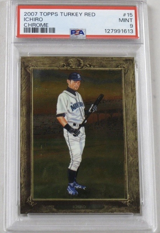 2007 Topps Turkey Red Chrome #15 Ichiro Suzuki 1280/1999 PSA 9 MINT MLB Seattle