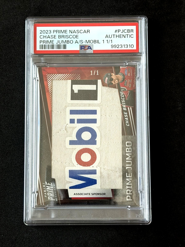 2023 Panini Prime Jumbo Chase Briscoe Mobil 1 Patch 1/1 #PJ-CBR