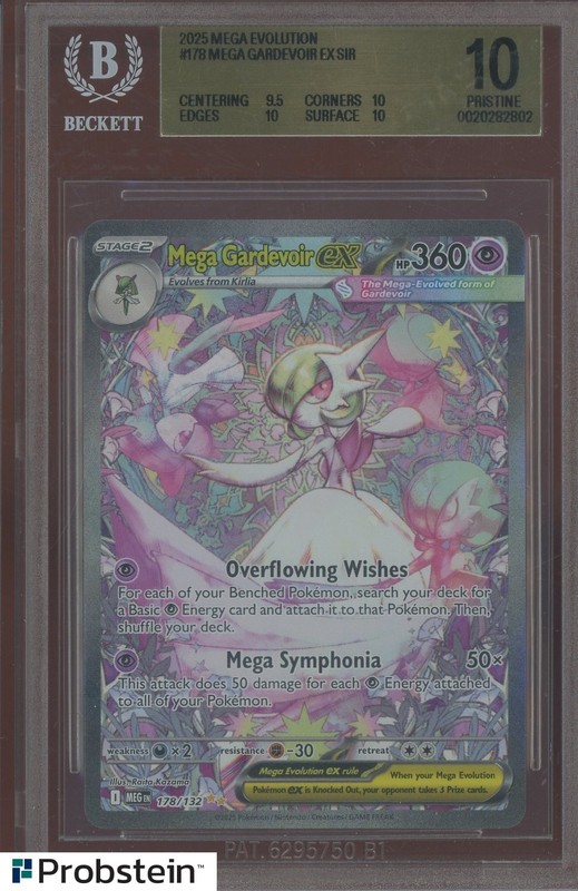 2025 Pokemon MEG EN Special Illustration Rare #178 Mega Gardevoir ex BGS 10