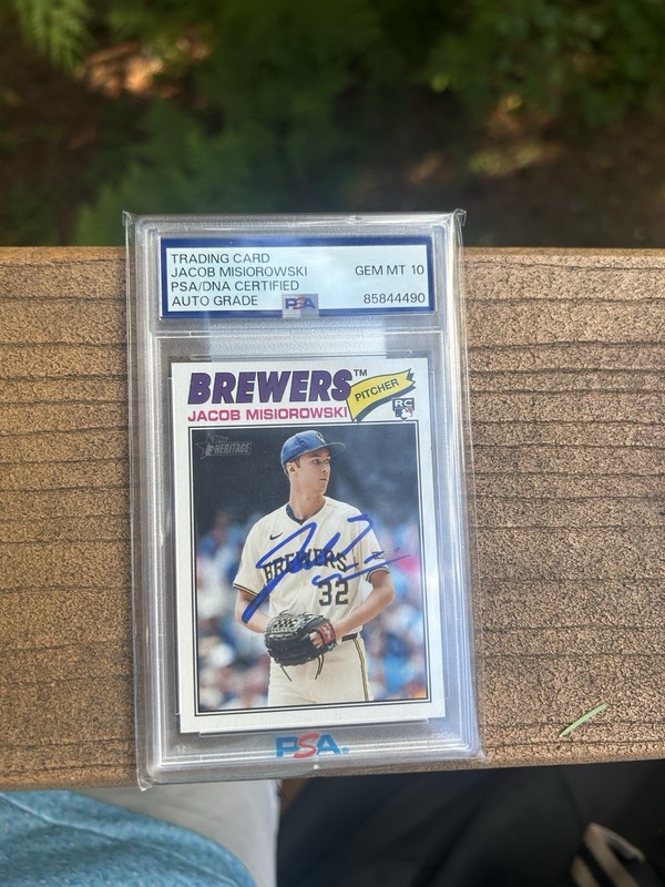 Jacob Misiorowski Auto PSA GEM 💎 mint 10
