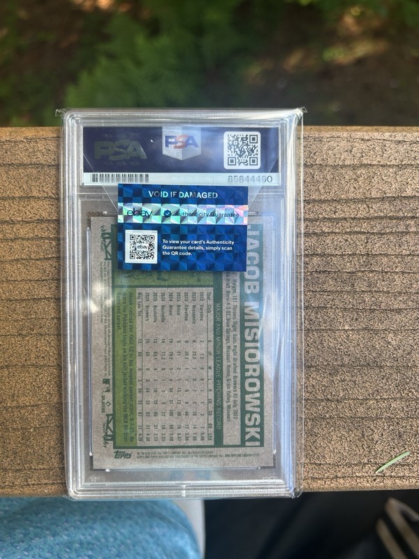 Jacob Misiorowski Auto PSA GEM 💎 mint 10 view 2