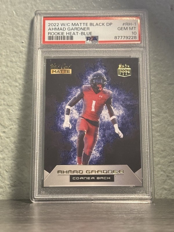 PSA 10 Mint 2022 Wild Card Rookie Heat Blue Ahmad Sauce Gardner Rc