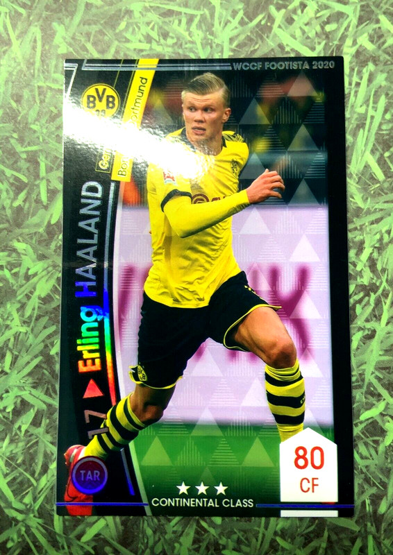 WCCF Footista 2020 Erling Haaland Dortmund Rookie Refractor Soccer card