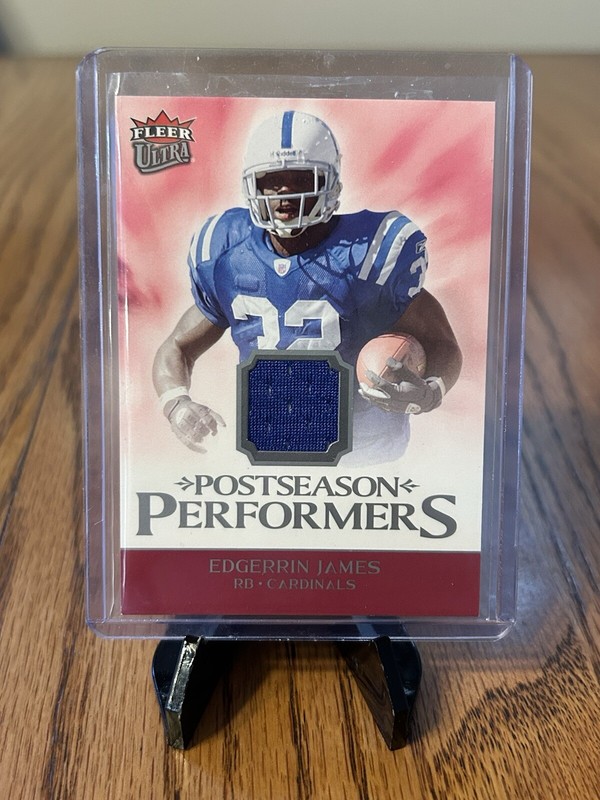 Edgerrin James #UPP-EJ Fleer 2006 Ultra Football Game Used Jersey Relic NFL