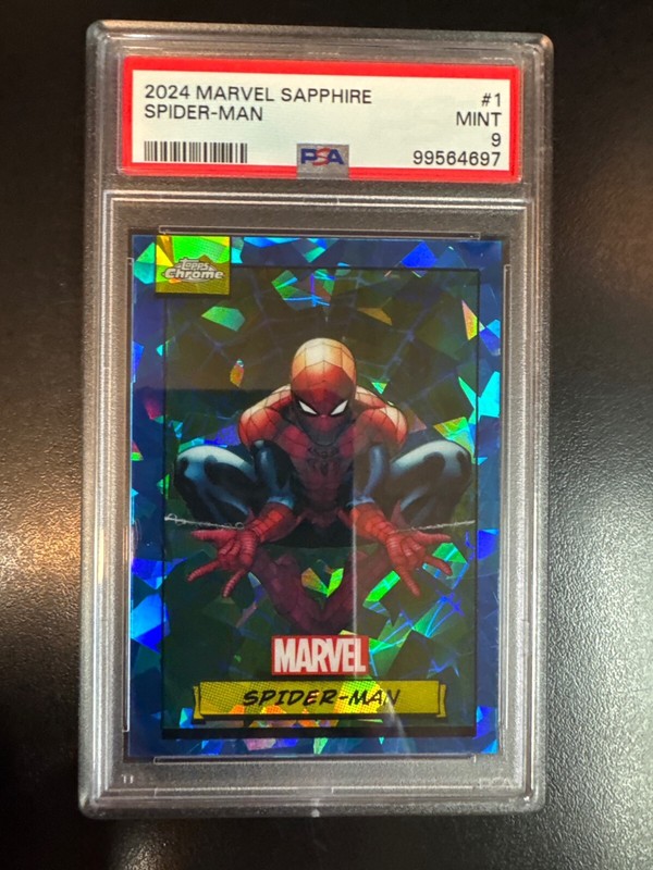2024 Marvel Sapphire Spider Man PSA Mint 9 #1