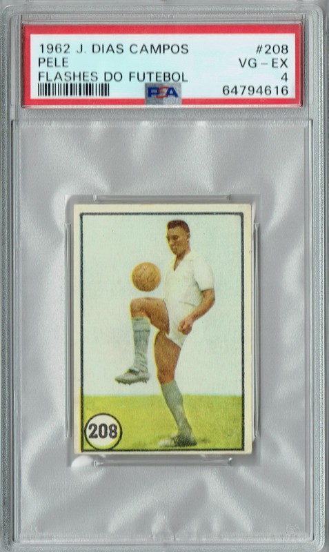 PSA 4 Pele 1962 J. Dias Campos #208 Flashes Do Futebol Card