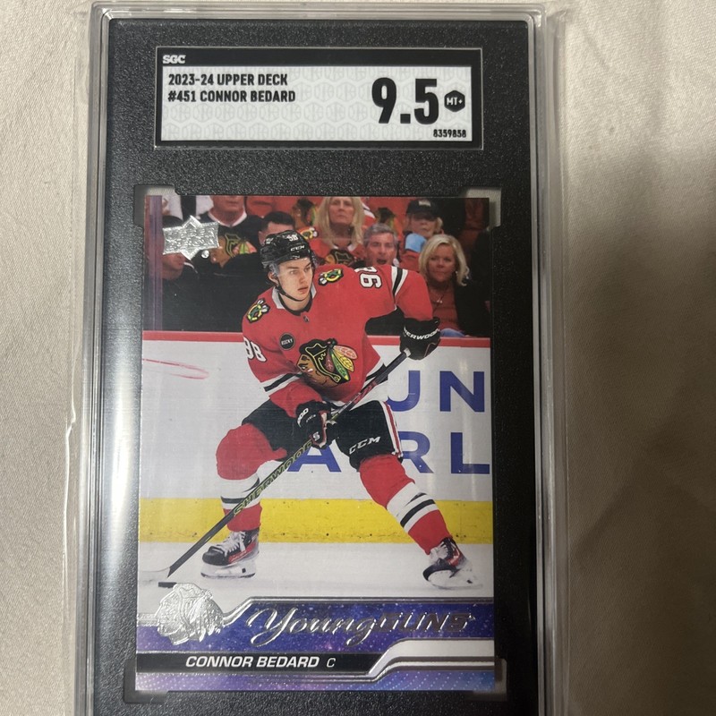 2023-24 Upper Deck Series 2 Young Guns rookie Connor Bedard 