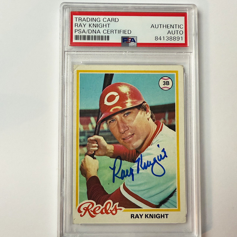 Ray Knight Signed 1978 Topps Rookie #674 PSA Auto Authentic