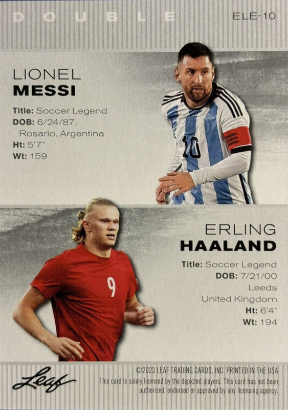ERLING HAALAND UNITED KINGDOM  2023 "SPECIAL RELEASE" #ELE-10 SOCCER CARD view 2