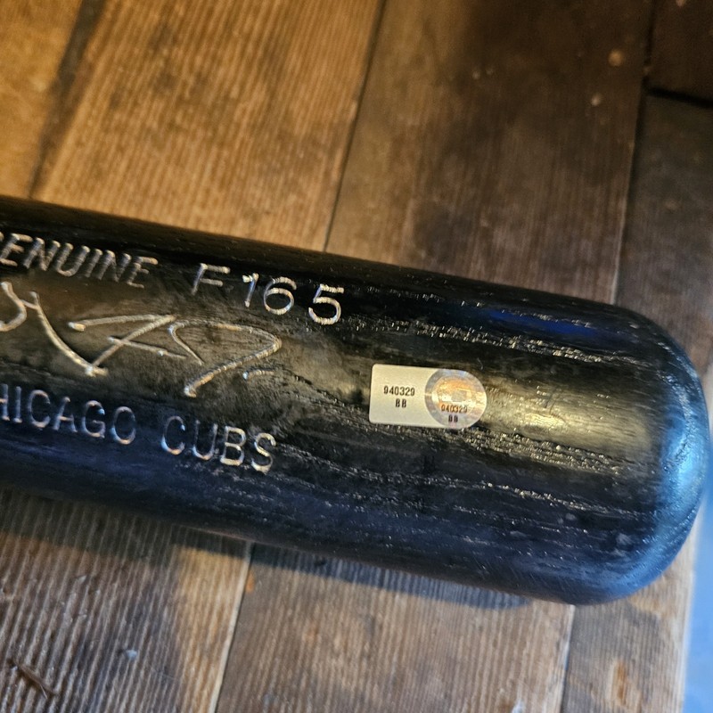 Mike Fontenot Game Used MLB Baseball Auto Autograph Signed Bat Authentic