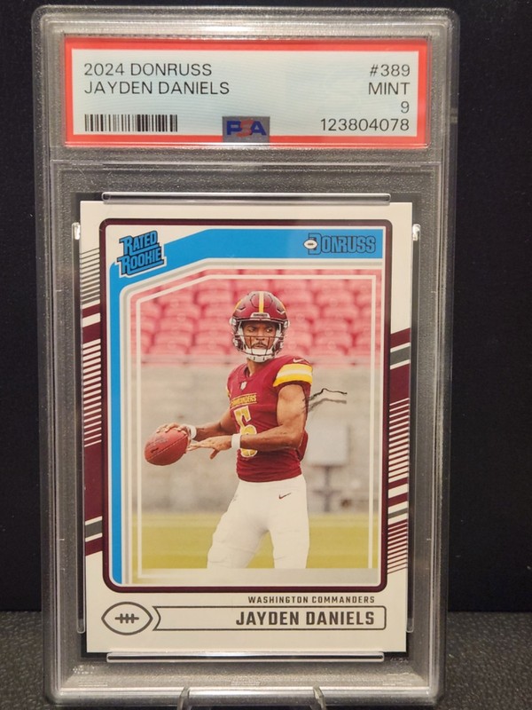 2024 Panini Donruss - Rated Rookie Jayden Daniels #389 (RC) PSA 9