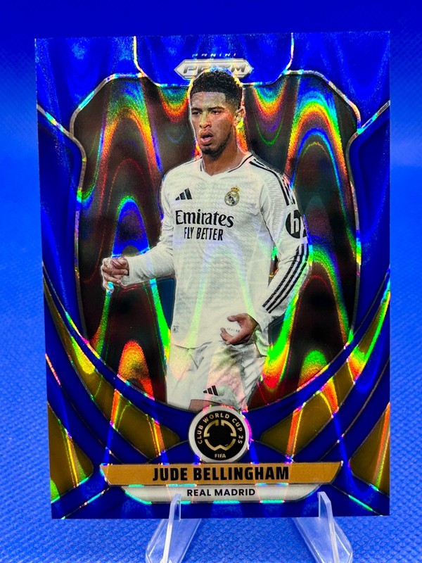 2025 Panini Prizm FIFA Club World Cup Jude Bellingham Blue Seismic #163 /275