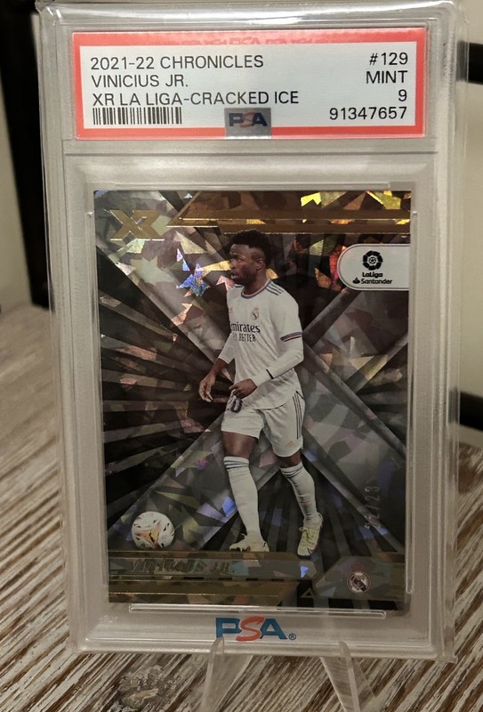 2021 Panini Chronicles La Liga XR Vinicius Junior Jr  22/23 #129 PSA 9 Madrid