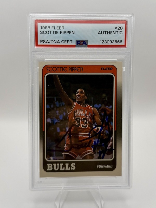 1988 Fleer Scottie Pippen Rookie Auto PSA/DNA Authentic Bulls Jordan Era HOF
