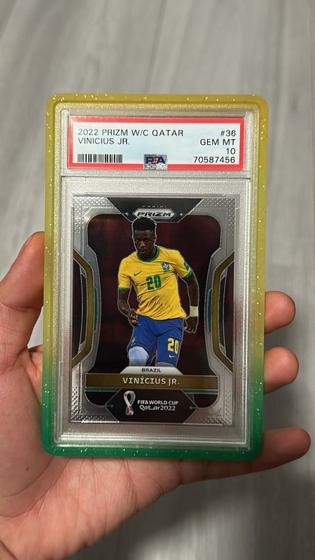 2022 Panini Prizm World Cup Qatar 36 Vinicius Jr. PSA 10
