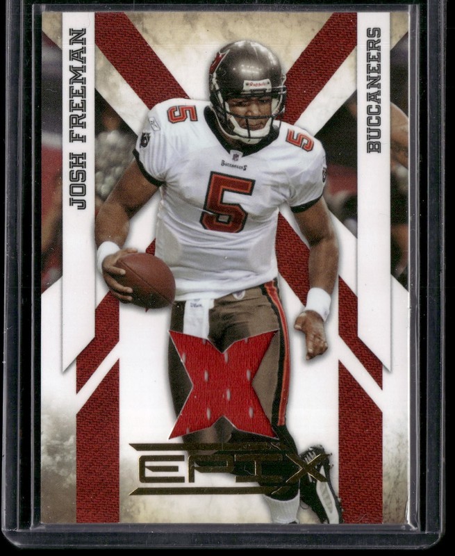 2010 Panini Epix #93 Josh Freeman Materials #/299 Game-Used Jersey Card