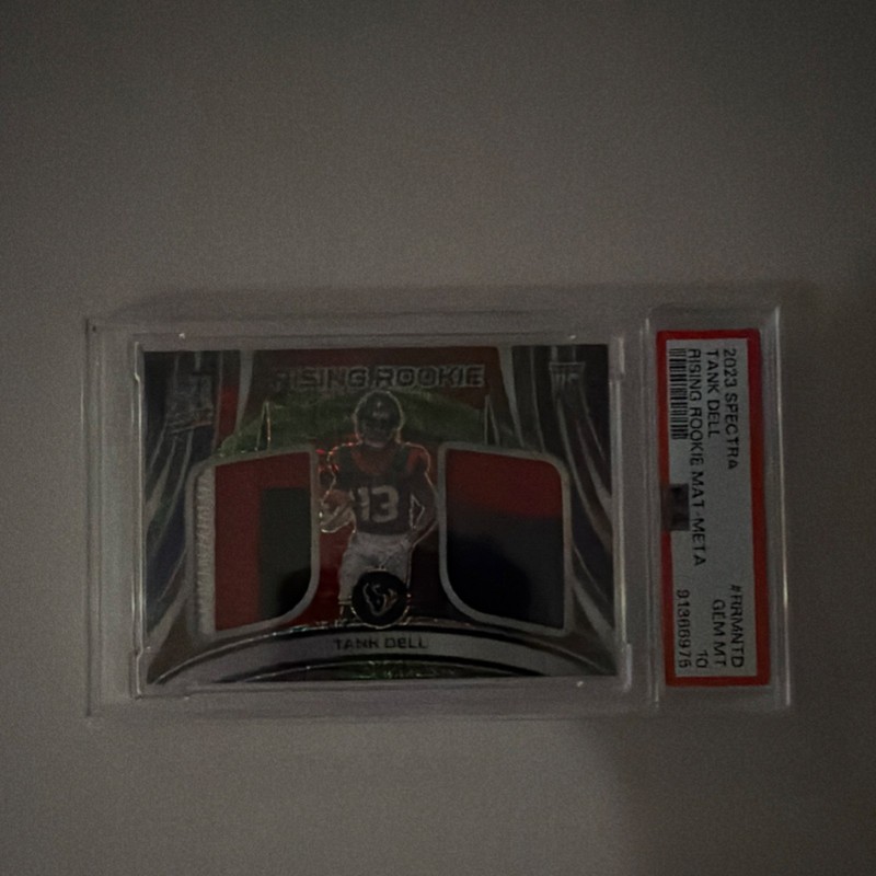 Panini Spectra 2023 Tank Dell Rising Rookie Gem MT 10 PSA Football Card