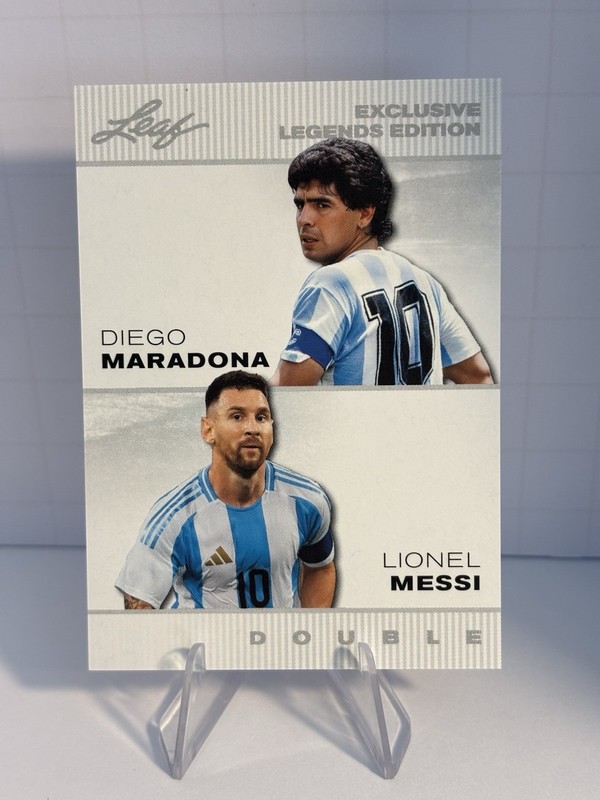 Messi * Diego Maradona * 2025 "Special Release" Double Edition Soccer Card