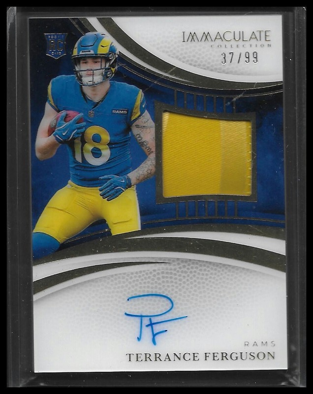 2022 Immaculate Terrance Ferguson RPA /99 Rookie Patch Auto Rams