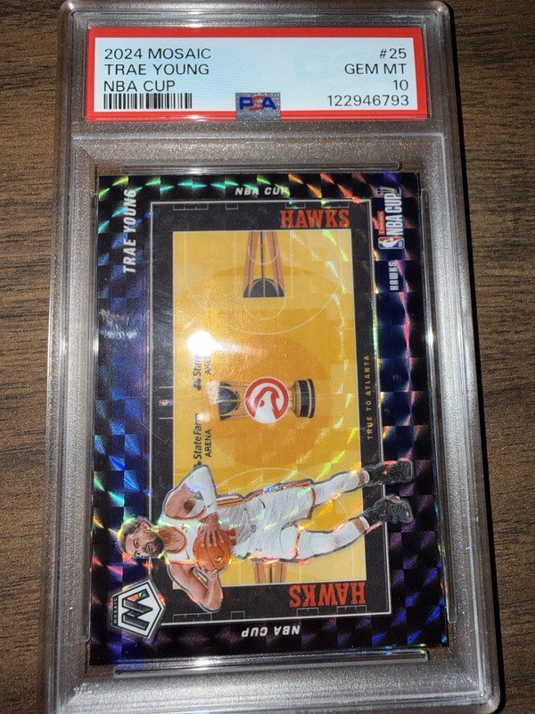 2024-25 panini mosaic nba cup Trae  Young  PSA 10