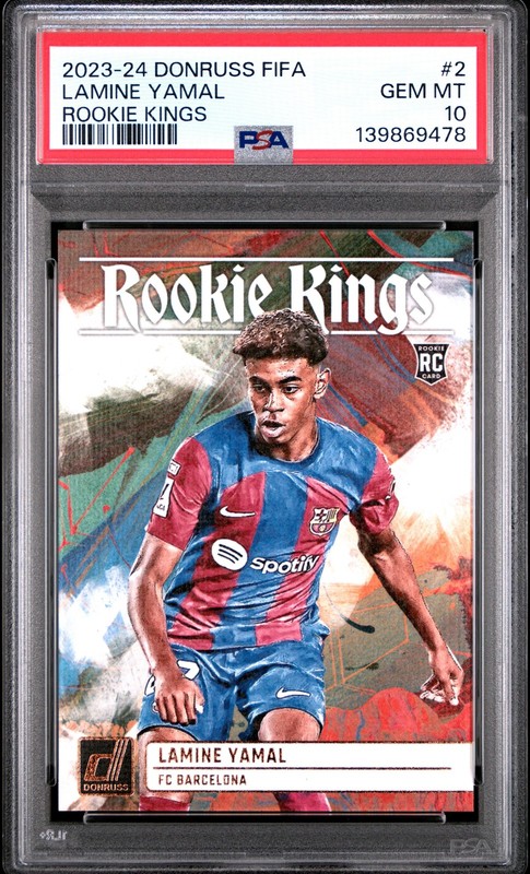 PSA 10 Lamine Yamal 2023-24 Donruss #2 Rookie Kings Rookie Card