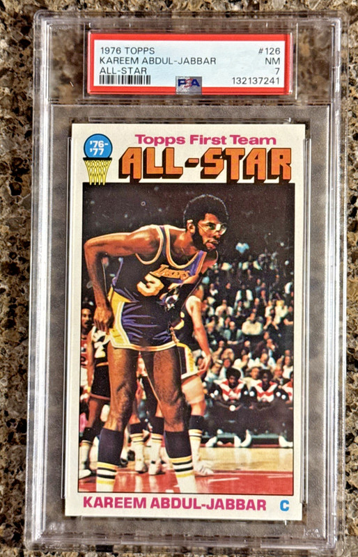 1976 Topps All-Star Kareem Abdul-Jabbar #126 PSA 7 - Just Graded!