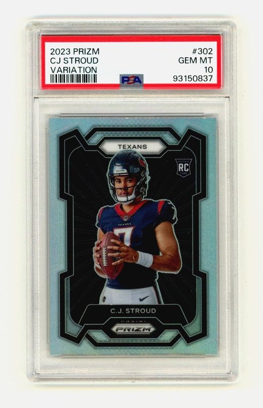 C.J. Stroud 2023 Panini Prizm #302 Silver Variation Rookie RC PSA 10 GEM Texans